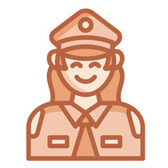 Police Woman Icon