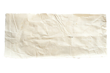 Blank Smooth Newspaper Strip Isolated on Transparent or White Background