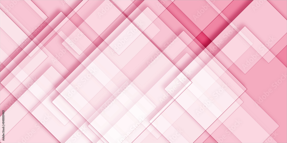 Poster white and pink modern minimalistic pale geometric pattern background with minimal tech lines and whi
