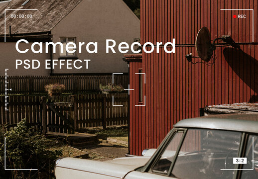 Camera Record PSD Effect