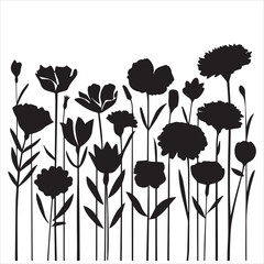 Minimal botanical sketch of a trendy tiny tattoo flower design - Vector illustration