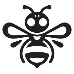 Bee silhouette vector  illustration