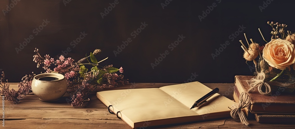 Poster items for writing with copy space image