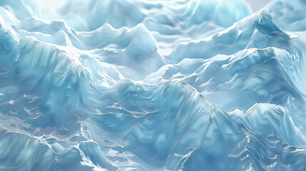 Obraz premium The close-up view shows the details of the ice formations and their various textures. From smooth planes to sharp edges and intricate crevasses, glaciers display their extraordinary diversity.