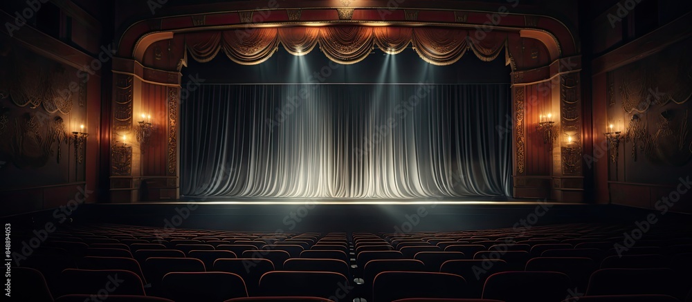 Poster create a vague audience background at a theater or concert setting with available copy space image