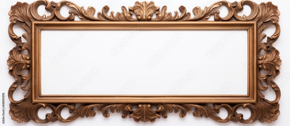 Poster isolated on white backdrop a picture frame with copy space image