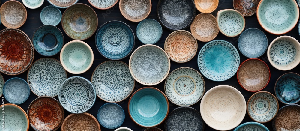 Poster texture of ceramic creating a beautiful background for copy space image