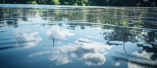 Reflective surface with copy space image