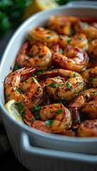 Grilled Shrimp in Savory Sauce A Seafood Feast. Shrimp grilled perfectly, served with tasty sauce