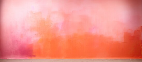 A photo backdrop painted with orange and pink gel for background with copy space image