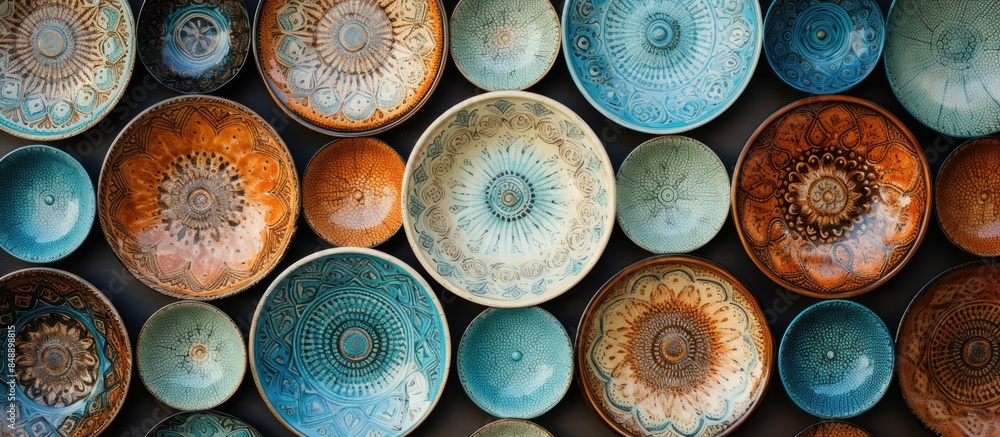 Aufkleber texture of ceramic creating a beautiful background for copy space image