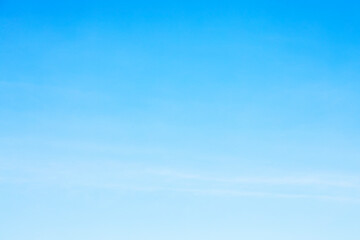 Fantastic soft white clouds against blue sky and copy space horizontal shape