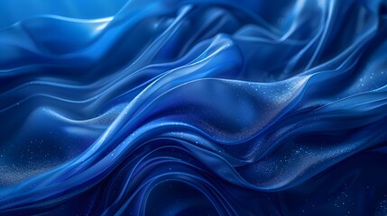 Obraz premium Smooth and Flowing Blue Gradient Backdrop for Tech Product Mockups and Digital Designs