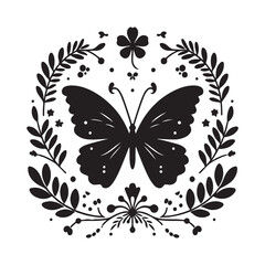 Butterfly Silhouette Vector Art