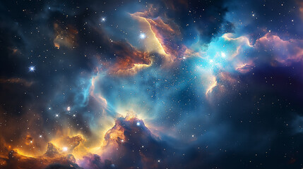 Fototapeta premium Vast nebula, Galaxy