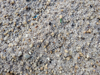 close-up view of grains of sand