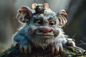 Naklejka premium Cute Troll