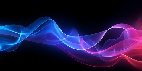 a blue light illuminates a smoke - filled background, creating a mesmerizing visual effect