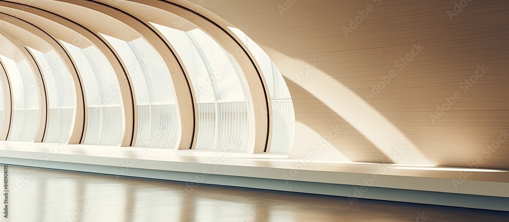 Poster a modern architectural detail featuring abstract lines in a refined fragment of a contemporary offic