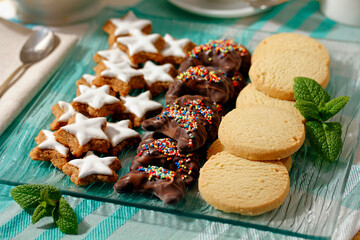 Suns, moons and stars.