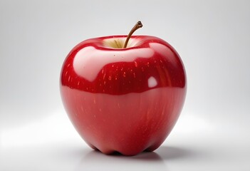 Photo of fresh apple against white background