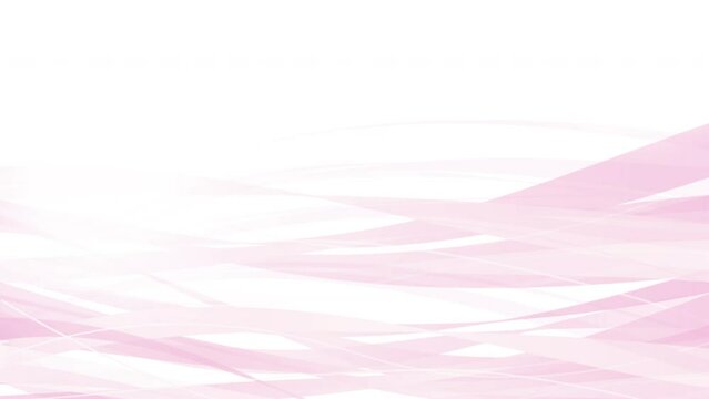 流れるふわっとしたピンクウェーブ　背景白 Flowing Series:Flowing soft pink waves on a white background