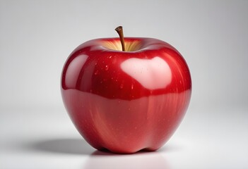 Photo of fresh apple against white background