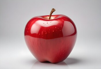 Photo of fresh apple against white background