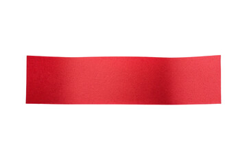 Obraz premium Red Blank Sticky Note Paper Isolated on White and Transparent Background