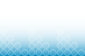 水色のグラデーションの背景に円が並んだ背景イラスト