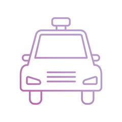 taxi icon with white background vector stock illustration