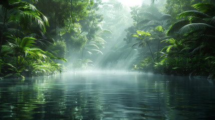 Obraz premium waterfall in the forest