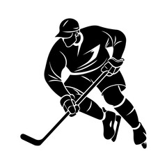 Fototapeta premium man hockey player