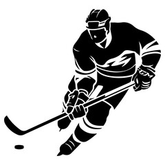 man hockey player