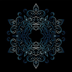 Luxury background with mandala ornament, vintage round decorative design