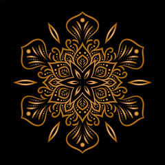 Luxury background with mandala ornament, vintage round decorative design