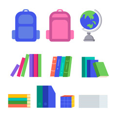 School Stuff Elements and Educational Illustration Collection