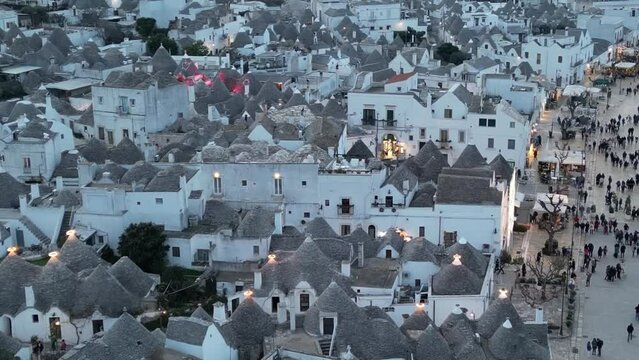 veduta panoramica della vallata dei trulli di alberobello