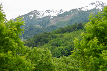 Rosa Khutor mountains view landscape