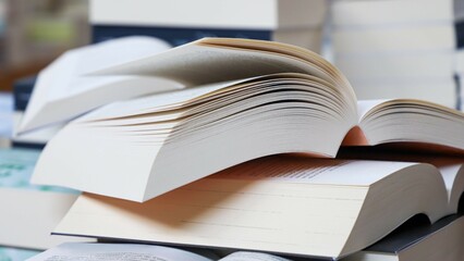 open book on a table