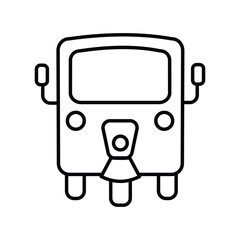 rickshaw icon with white background vector stock illustration
