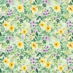 Floral variety color, form natural, seamless fabric pattern.