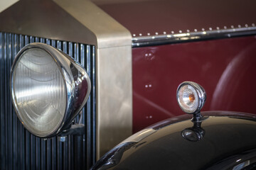 Retro and vintage old-timer car .