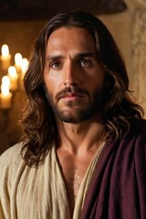 Fototapeta premium potrait of jesus christ
