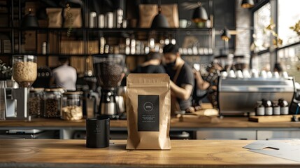 Coffee Shop Packaging | Billboard mockup | Landscape mockup