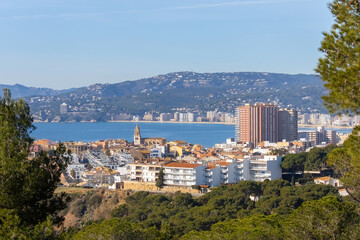 Obraz premium Nice small town in Spain (Palamos) Mediterranean sea. Catalonia