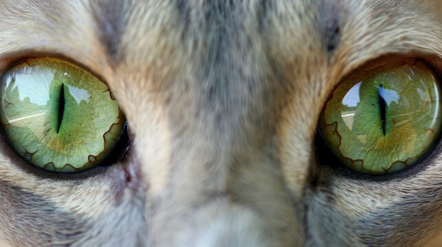 Green eyed hairless feline from Canada