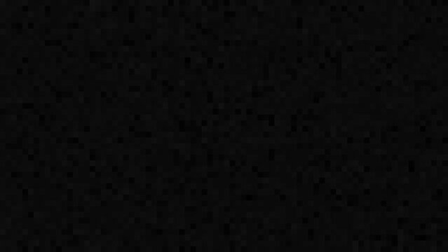 A seamless black noise pixel background with a subtle textured pattern. Pattern animates randomly. Loop animation which ideal for copy space, background, etc
