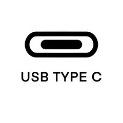 USB Type C port icon eps vector illustration