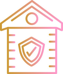 House Shield Vector Icon